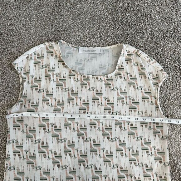 CONTEMPORAINE | animal print blouse - Picture 7 of 8